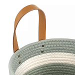 Корзина для хранения с ручками Interlacement Green варинант исполнения - 2 | Loft Concept в Челябинске