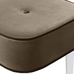 Квадратный мягкий пуф на белых ножках Winton Pouf Square варинант исполнения - 4 | Loft Concept в Челябинске