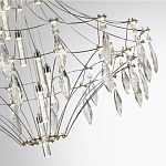 Люстра подвесная из металла с прозрачными подвесками из хрусталя Quasar 93 варинант исполнения - 10 | Loft Concept в Челябинске