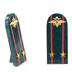 Сувенир Погон МВД из натурального камня змеевик Souvenir Epaulets варинант исполнения - 6 | Loft Concept в Челябинске