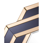 Зеркало восьмиугольное в черно-золотистой раме Pairing варинант исполнения - 2 | Loft Concept в Челябинске