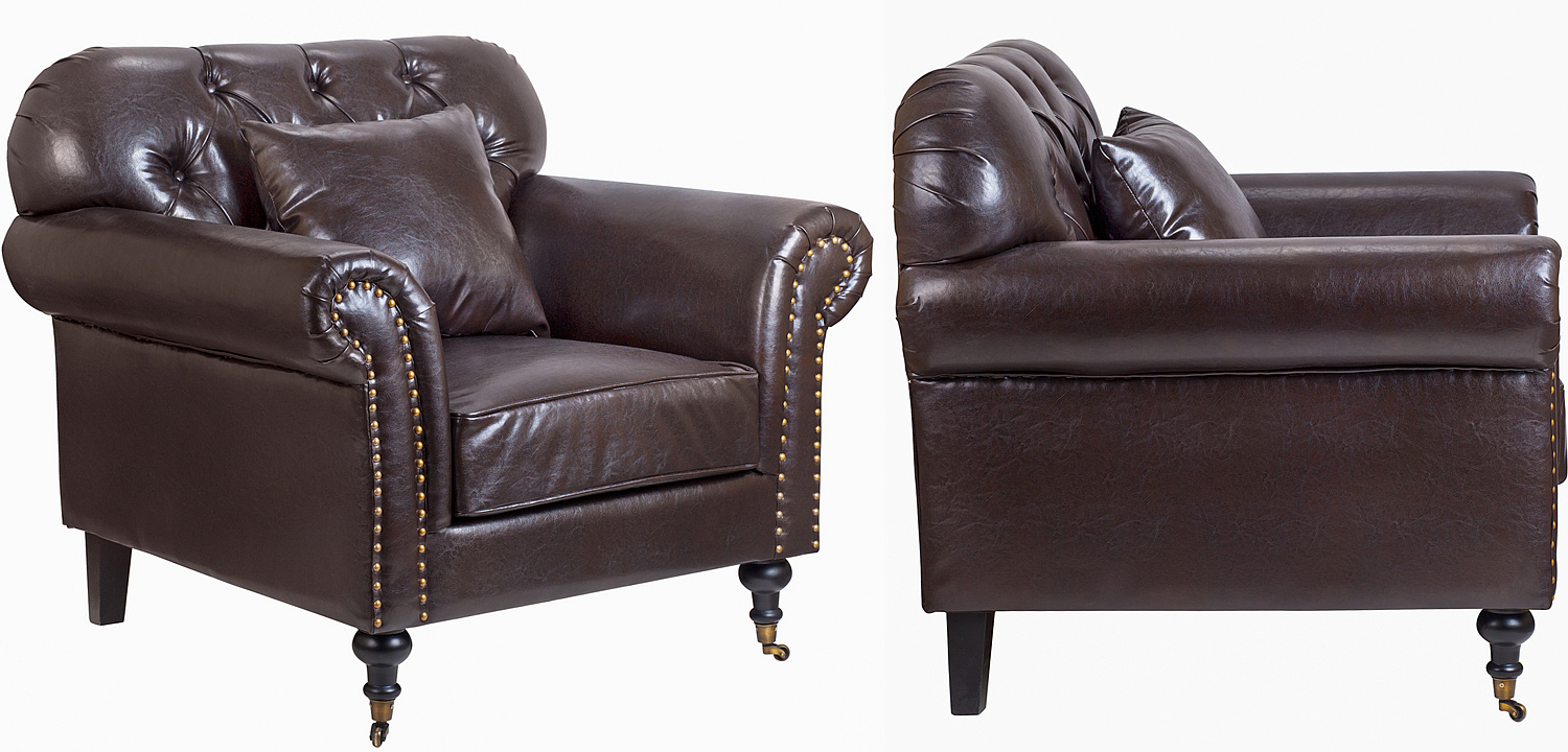 Кресло Taddeo Armchair brown Кресло Taddeo Armchair brown - Loft-Concept в Челябинске