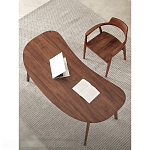 Стол рабочий округлой формы с ящиком  Working Moonnut Table варинант исполнения - 4 | Loft Concept в Челябинске