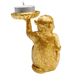 Подсвечник золотая обезьяна с блюдцем Golden Monkey варинант исполнения - 3 | Loft Concept в Челябинске