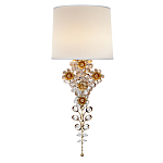 Бра с цветочным основанием и тканевым абажуром Tugella Flower Lamp варинант исполнения - 1 | Loft Concept в Челябинске