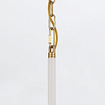 Подвесной светильник с плафоном в форме плоского купола и белой шарообразной лампой Eurofase варинант исполнения - 13 | Loft Concept в Челябинске