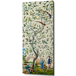 Постер на холсте в стиле шинуазри с изображением сада Beige Chinoiserie Imperial Garden Poster варинант исполнения - 1 | Loft Concept в Челябинске