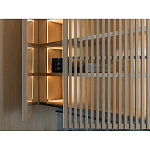 Кухонный гарнитур из камня и дерева с раздвижными дверцами TIVALÌ 2.0 Dada Engenereed Kitchen варинант исполнения - 6 | Loft Concept в Челябинске