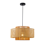 Подвесной светильник с абажуром из плтеного бамбука Light Inside the Cell варинант исполнения - 2 | Loft Concept в Челябинске