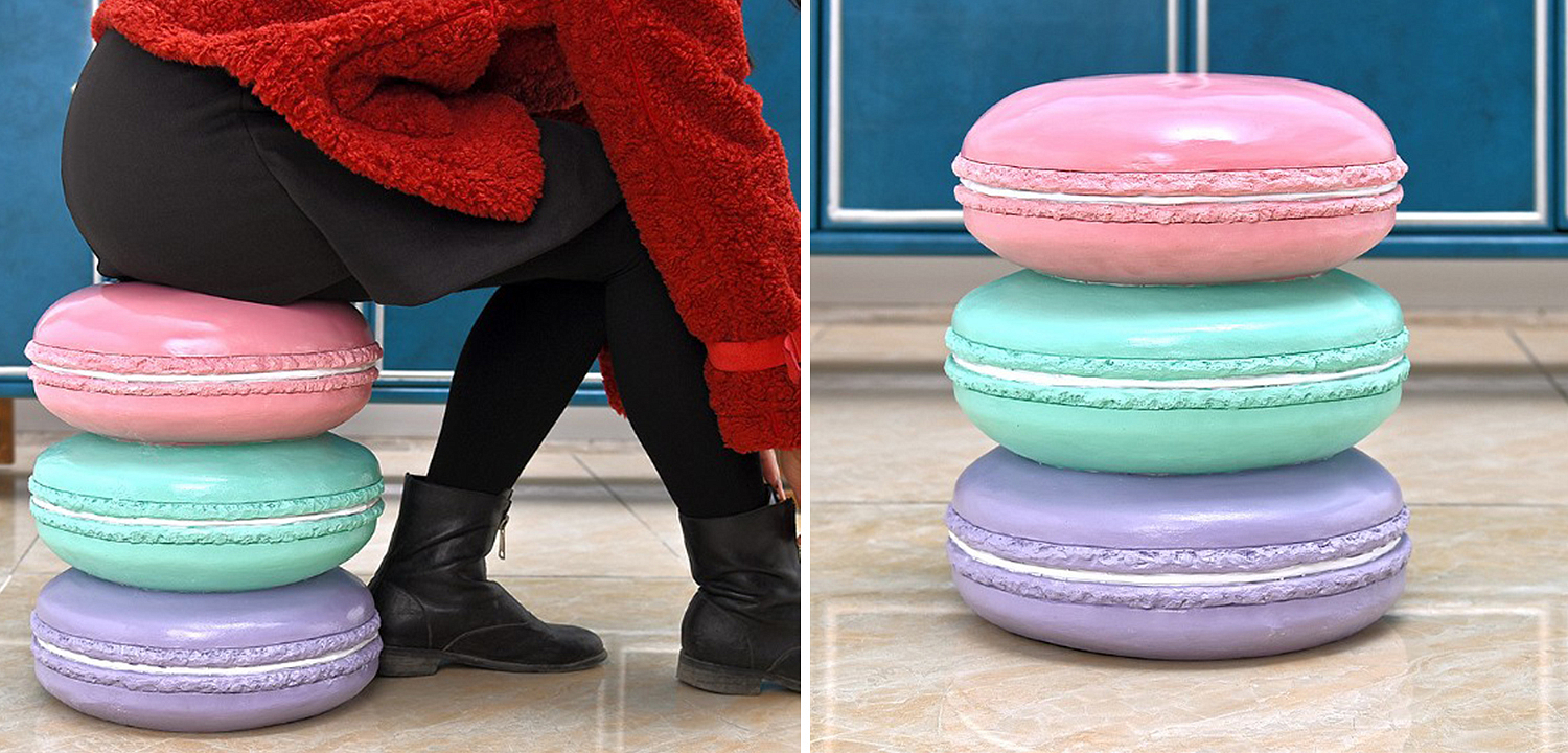Приставной табурет Макарон Three Macaroon Stool Приставной табурет Макарон Three Macaroon Stool - Loft-Concept в Челябинске