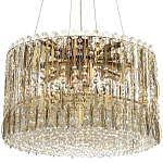 Круглая люстра с металлическими и хрустальными подвесками Bonnay Crystal Chandelier варинант исполнения - 3 | Loft Concept в Челябинске