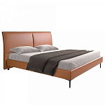Кровать двуспальная коричневая из экокожи Modern Look варинант исполнения - 1 | Loft Concept в Челябинске