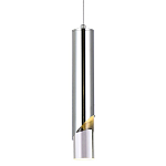 Подвесной светильник Metal Acrylic Tube Chrome Hanging Lamp варинант исполнения - 1 | Loft Concept в Челябинске