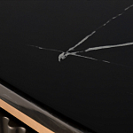 Комод черный округлой формы с рельефным фасадом Black Cut варинант исполнения - 6 | Loft Concept в Челябинске