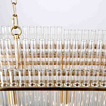 Люстра подвесная овальная со стеклянными трубками Nembus варинант исполнения - 4 | Loft Concept в Челябинске