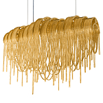 Люстра подвесная с металлическими цепочками и изогнутыми металлическими дугами 72 см Atlantis Chain варинант исполнения - 18 | Loft Concept в Челябинске