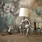 Лампа MALE MANNEQUIN LAMP с абажуром варинант исполнения - 2 | Loft Concept в Челябинске