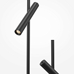 Напольный торшер светодионый черный Lumen Duo варинант исполнения - 3 | Loft Concept в Челябинске