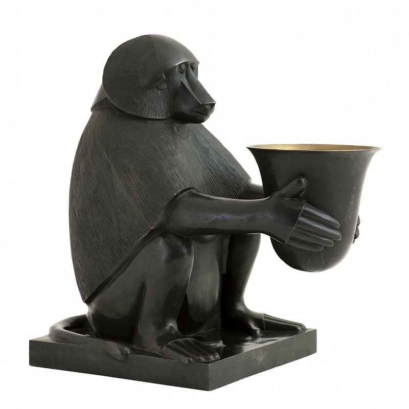 Настольная лампа Eichholtz Art Deco Monkey Темная бронза винтаж Настольная лампа Eichholtz Art Deco Monkey Темная бронза винтаж в Челябинске | Loft Concept