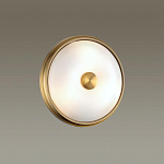 Бра круглое с матовым стеклянным плафоном и металлической окантовкой Soft Halo варинант исполнения - 4 | Loft Concept в Челябинске