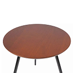 Кофейный столик с круглой столешницей на 3-х черных ножках Laconic Stylish Design варинант исполнения - 1 | Loft Concept в Челябинске