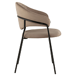 Коричневый стул с обивкой из искусственной замши Alexis варинант исполнения - 3 | Loft Concept в Челябинске