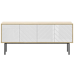 Длинная тумба с зеркальным декором Serena варинант исполнения - 8 | Loft Concept в Челябинске