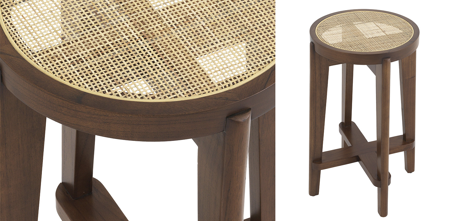 Полубарный стул Eichholtz Counter Stool Dareau brown Полубарный стул Eichholtz Counter Stool Dareau brown - Loft-Concept в Челябинске