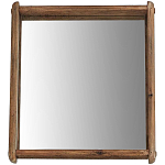 Квадратное настенное зеркало в деревянной раме Lyons Mirror варинант исполнения - 1 | Loft Concept в Челябинске