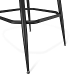 Барный стул со спинкой и подлокотниками на 4-х металлических ножках Douglas Rhombus Синий Велюр варинант исполнения - 4 | Loft Concept в Челябинске