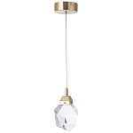 Подвесной светильник с хрустальным плафоном Esme Crystal Brass Hanging lamp варинант исполнения - 2 | Loft Concept в Челябинске