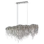 Люстра подвесная с металлическими дугами и длинными цепочками 115 см Atlantis Chain варинант исполнения - 9 | Loft Concept в Челябинске