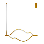 Подвесной светильник волнообразный изогнутый цвета латунь 3000К Spiral Lighting варинант исполнения - 2 | Loft Concept в Челябинске