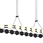 Люстра овальная с круглыми светодиодными источниками света Maxine Light варинант исполнения - 11 | Loft Concept в Челябинске