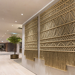 Панно на стену плетеное Макраме бежевый цвет  варинант исполнения - 8 | Loft Concept в Челябинске