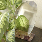 Настольное зеркало с подставкой из эпоксидной смолы с цветами Epoxy Resin Flowers Mirror варинант исполнения - 2 | Loft Concept в Челябинске