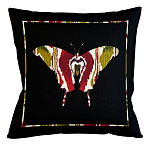 Подушка декоративная бабочка цветной узор Ikat Pattern варинант исполнения - 1 | Loft Concept в Челябинске