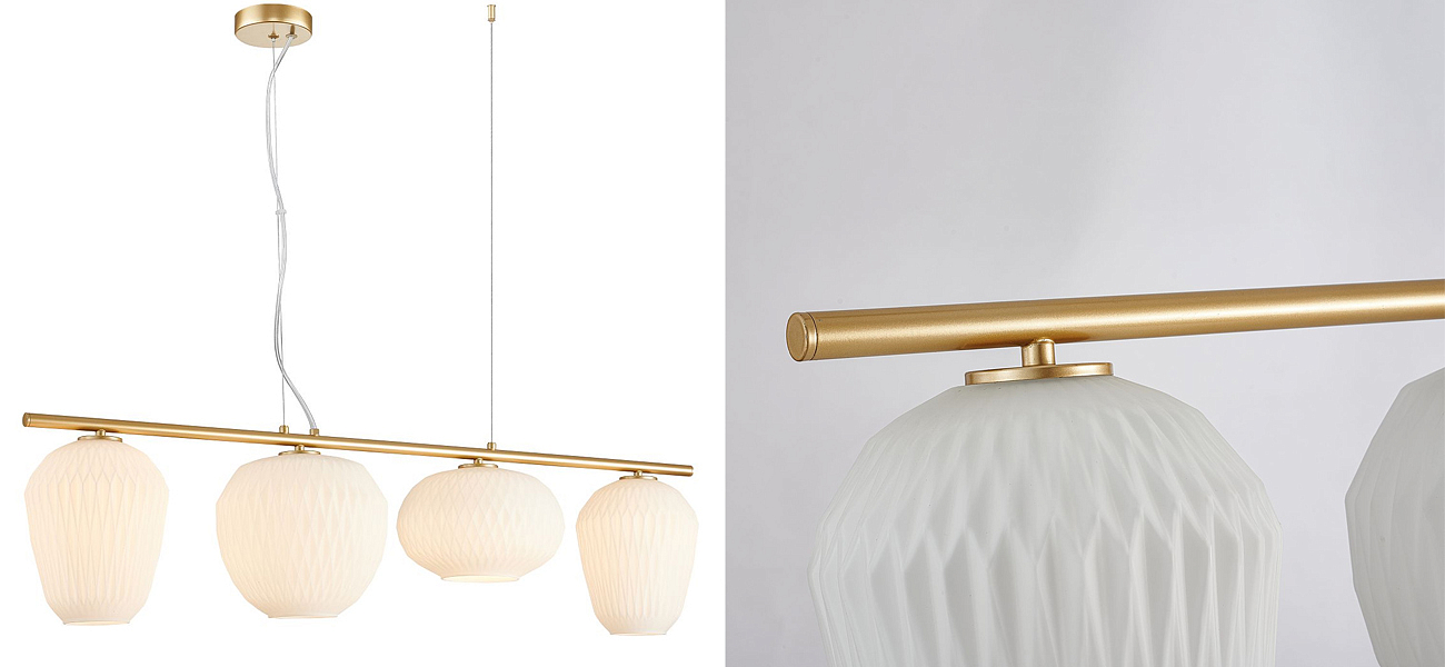 Люстра Foscarini c Белыми Плафонами Люстра Foscarini c Белыми Плафонами - Loft-Concept в Челябинске