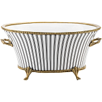 Кашпо Black white stripe варинант исполнения - 1 | Loft Concept в Челябинске