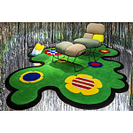 Дизайнерский ковер с цветами Poltronova Tappeto Prato Rug варинант исполнения - 9 | Loft Concept в Челябинске