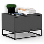 Тумба прикроватная цвета графит с ящиками Strict Lines варинант исполнения - 2 | Loft Concept в Челябинске