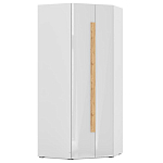 Шкаф угловой с белым глянцевым фасадом Grace of Furniture варинант исполнения - 1 | Loft Concept в Челябинске