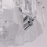 Люстра круглая с подвесными прямоугольными пластинами из стекла Glacier Panels варинант исполнения - 8 | Loft Concept в Челябинске