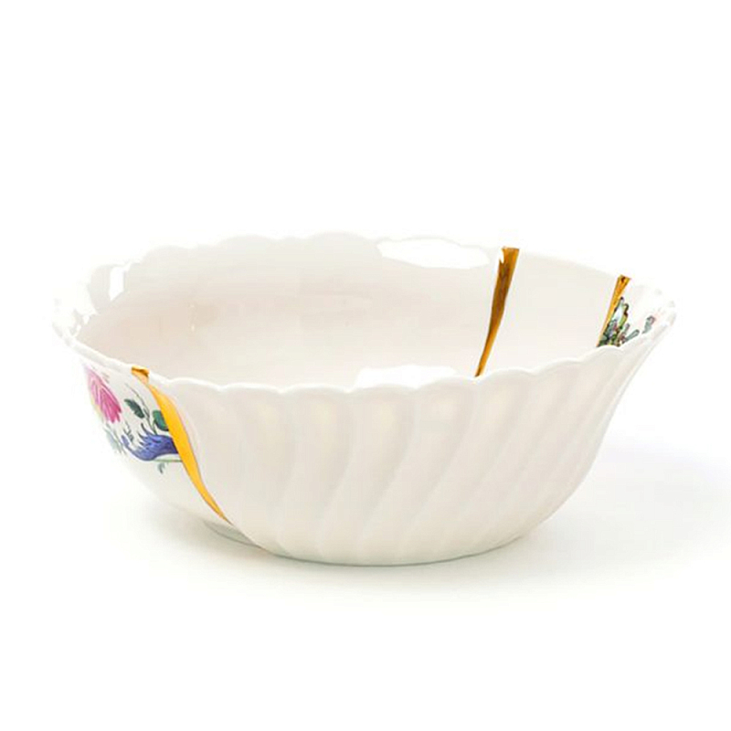 Салатник Seletti Kintsugi Белый Золотой Мульти Салатник Seletti Kintsugi Белый Золотой Мульти в Челябинске | Loft Concept