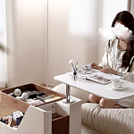 Журнальный столик передвижной с подъемной столешницей Table Trolley варинант исполнения - 3 | Loft Concept в Челябинске