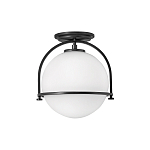 Потолочный светильник с плафоном в форме белого матового шара Hinkley варинант исполнения - 1 | Loft Concept в Челябинске