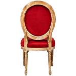 Стул из натурального бука красное с цветным принтом Impressionism in Color варинант исполнения - 2 | Loft Concept в Челябинске