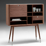 Дизайнерский комод-буфет на высоких ножках с выдвижными ящиками и открытыми полками Joshar варинант исполнения - 1 | Loft Concept в Челябинске