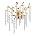 Бра золотого цвета с ветвями и хрустальными подвесками FAIRYTREE Light варинант исполнения - 1 | Loft Concept в Челябинске