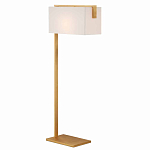 Торшер с прямоугольным абажуром на золотом металлическом каркасе Rectangular Plane  варинант исполнения - 1 | Loft Concept в Челябинске